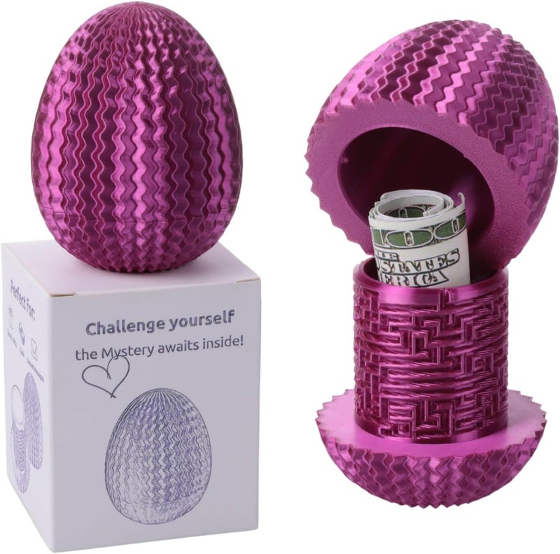 Galapopo Mystery Egg Puzzle Box, Money Puzzle Box for Cash Gift, Birthday Wedding Easter Xmas Holiday Celebration Money Gift Ideas, Brain Teaser Puzzle Toy for Adults Kids Teens - Image 1